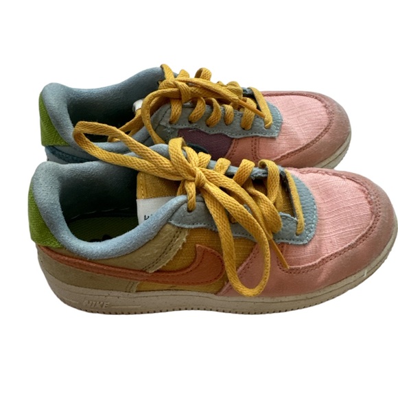 Nike Air Force 1 LV8 Next Nature Sun Club Pink Multi Color Sneakers DM0984-700 - Picture 3 of 7